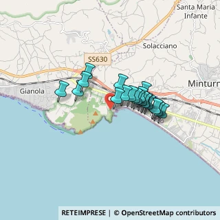 Mappa Via Monte d'Oro, 04028 Minturno LT, Italia (1.299)