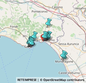 Mappa Via Monte d'Oro, 04026 Minturno LT, Italia (9.36625)