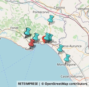 Mappa Via Monte d'Oro, 04026 Minturno LT, Italia (10.49231)