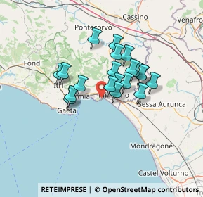Mappa Via Monte d'Oro, 04026 Minturno LT, Italia (10.6065)
