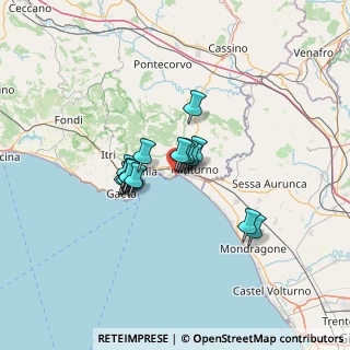 Mappa Via Monte d'Oro, 04028 Minturno LT, Italia (9.36625)