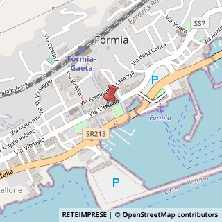 Mappa Via Vitruvio, 25, 04023 Formia, Latina (Lazio)