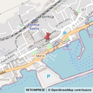 Mappa Via Vitruvio, 110, 04023 Formia, Latina (Lazio)