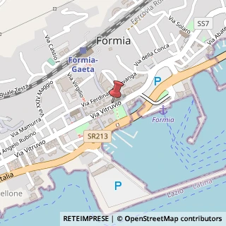Mappa Via Vitruvio, 116, 04023 Formia, Latina (Lazio)