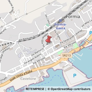 Mappa Via Mamurra, 24, 04023 Formia, Latina (Lazio)