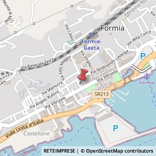 Mappa Via Vitruvio, 210, 04023 Formia, Latina (Lazio)