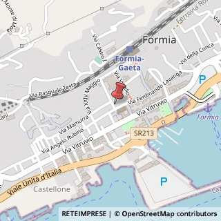 Mappa Via Rialto Ferrovia, 8, 04023 Formia, Latina (Lazio)