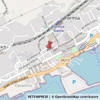 Mappa Via Angelo Rubino, 12, 04023 Formia, Latina (Lazio)
