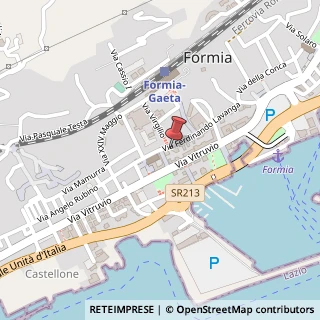 Mappa Via Ferdinando Lavanga, 169, 04023 Formia, Latina (Lazio)