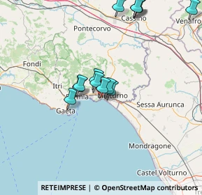 Mappa Via Filippo Merola, 04028 Minturno LT, Italia (14.55769)