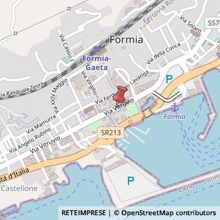 Mappa Via Vitruvio, 37, 04023 Formia, Latina (Lazio)