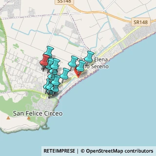 Mappa Via G. Castelli, 04017 San Felice Circeo LT, Italia (1.6555)