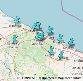 Mappa S. P. 130 Andria - Trani KM 3.700, 76125 Trani BT, Italia (12.62)