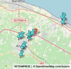 Mappa S. P. 130 Andria - Trani KM 3.700, 76125 Trani BT, Italia (4.52364)