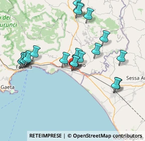 Mappa Via Michele Mallozzi, 04028 Minturno LT, Italia (8.374)