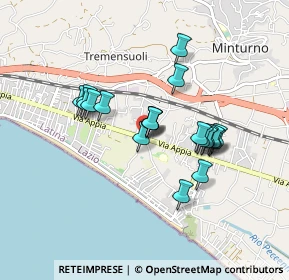 Mappa Via San Reparata, 04028 Minturno LT, Italia (0.7545)