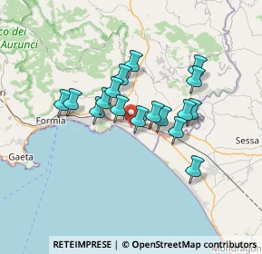 Mappa Via San Reparata, 04028 Minturno LT, Italia (5.74059)
