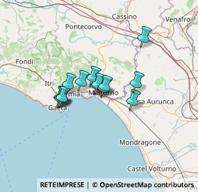 Mappa Via San Reparata, 04028 Minturno LT, Italia (9.17571)