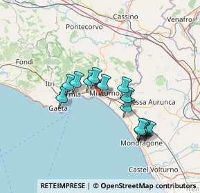 Mappa Via San Reparata, 04028 Minturno LT, Italia (12.61533)