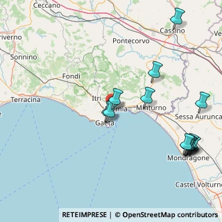 Mappa Via Generale Carlo Alberto Dalla Chiesa, 04023 Formia LT, Italia (21.61214)