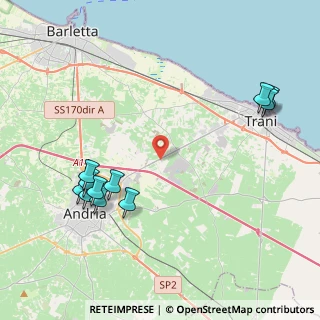 Mappa S.P. 130 Andria-Trani Km 5.500, 76125 Trani BT, Italia (5.17)