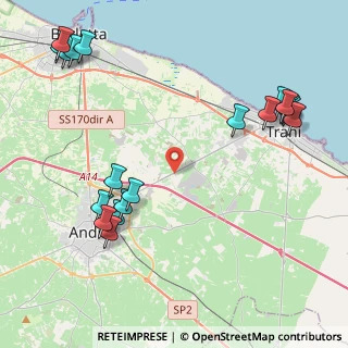 Mappa S.P. 130 Andria-Trani Km 5.500, 76125 Trani BT, Italia (5.87684)