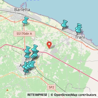 Mappa S.P. 130 Andria-Trani Km 5.500, 76125 Trani BT, Italia (5.05063)