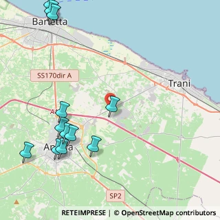 Mappa S.P. 130 Andria-Trani Km 5.500, 76125 Trani BT, Italia (5.98833)