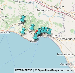 Mappa Via Mura Ciclopiche, 04023 Formia LT, Italia (8.12846)