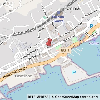 Mappa Via Vitruvio, 228, 04023 Formia, Latina (Lazio)