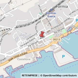 Mappa Via vitruvio 22, 04023 Formia, Latina (Lazio)
