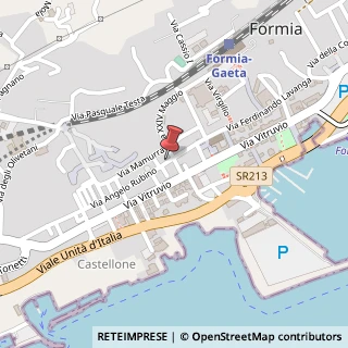 Mappa Via Angelo Rubino, 44, 04023 Formia, Latina (Lazio)