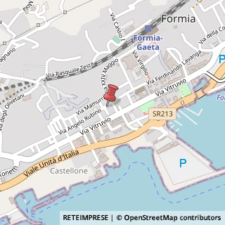 Mappa Via Angelo Rubino, 55, 04023 Formia, Latina (Lazio)