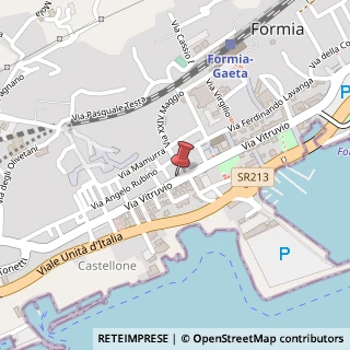 Mappa Via Vitruvio, 250, 04023 Formia, Latina (Lazio)