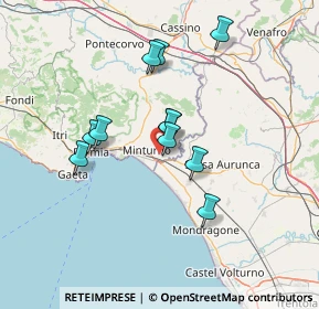 Mappa Via Parchi Ausente, 04020 Santi Cosma e Damiano LT, Italia (12.40545)
