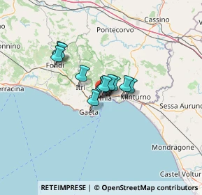 Mappa Via Acquedotto Romano, 04023 Formia LT, Italia (7.57)