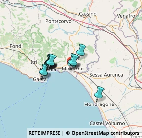 Mappa Via Antonio Sebastiani, 04026 Minturno LT, Italia (9.56357)