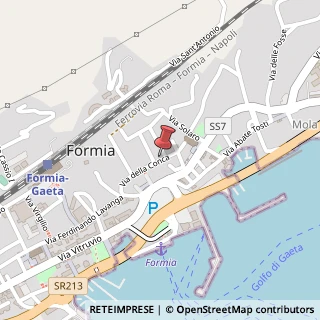 Mappa Via della Conca, 79, 04023 Formia, Latina (Lazio)