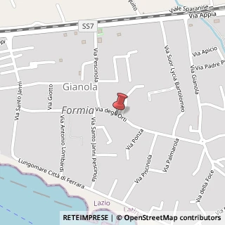 Mappa Via degli Orti, 32, 04023 Formia, Latina (Lazio)