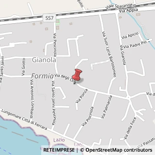 Mappa Via degli Orti, 130, 04023 Formia, Latina (Lazio)