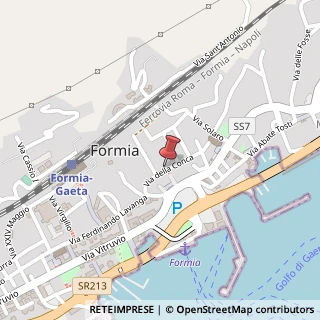 Mappa Via della conca 61, 04023 Formia, Latina (Lazio)