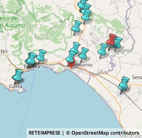 Mappa 04028 Minturno LT, Italia (9.5935)