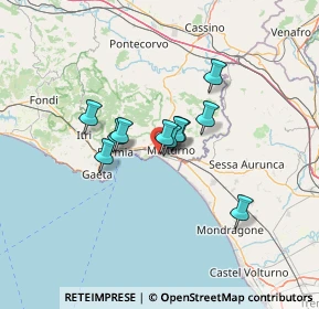 Mappa 04028 Minturno LT, Italia (9.31273)