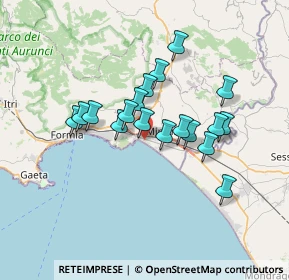 Mappa Via Nastro Azzurro, 04028 Minturno LT, Italia (5.97222)