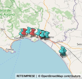 Mappa Via Nastro Azzurro, 04028 Minturno LT, Italia (5.22667)