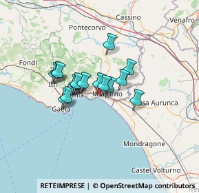 Mappa Via Nastro Azzurro, 04028 Minturno LT, Italia (9.58235)