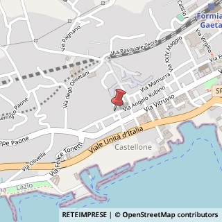 Mappa Via Angelo Rubino, 110, 04023 Formia, Latina (Lazio)