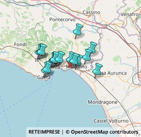 Mappa Via Fratelli Govoni, 04028 Minturno LT, Italia (9.52647)