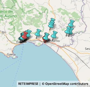 Mappa Via Fratelli Govoni, 04028 Minturno LT, Italia (6.5335)