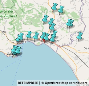 Mappa Via Fratelli Govoni, 04028 Minturno LT, Italia (7.9895)